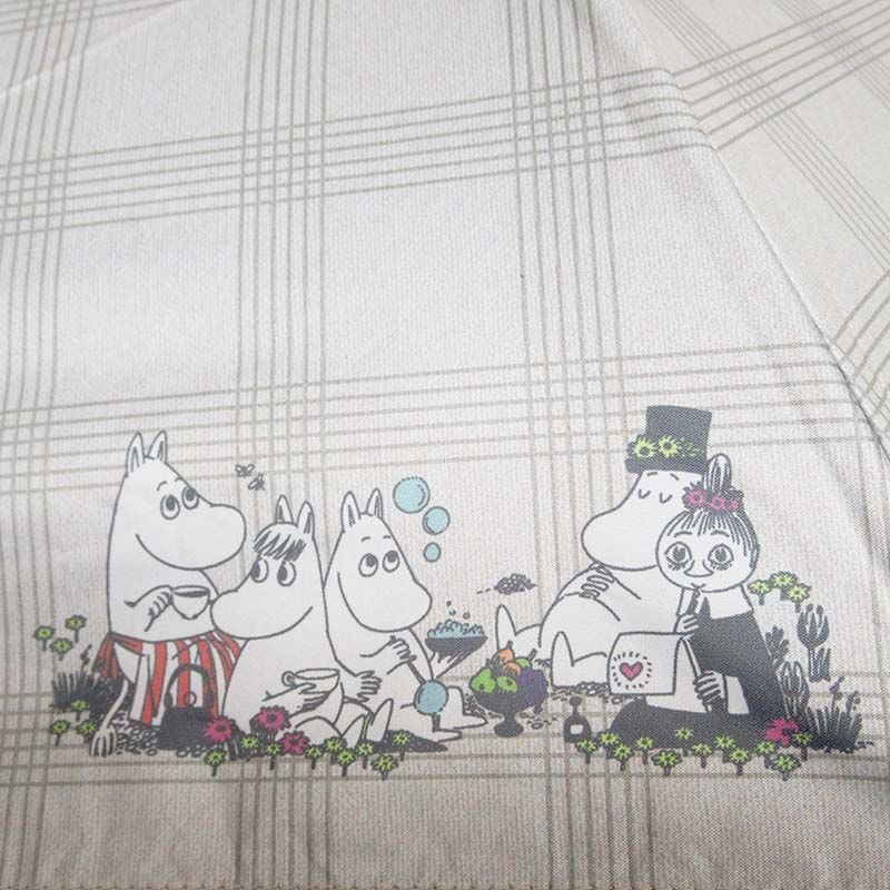 TANBAYA - MOOMIN Compact Umbrella (Check)