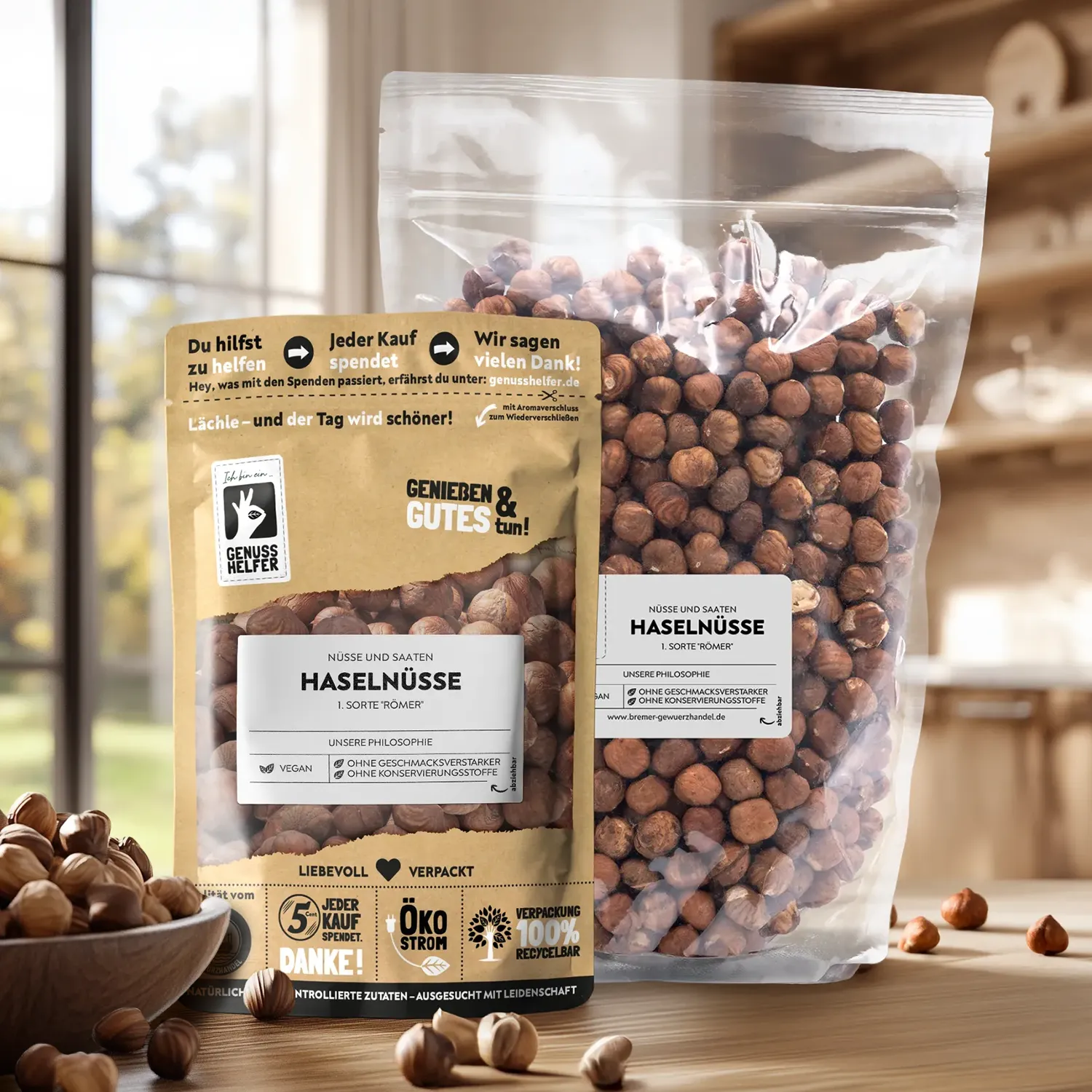 Haselnüsse, ganz, Großpackung