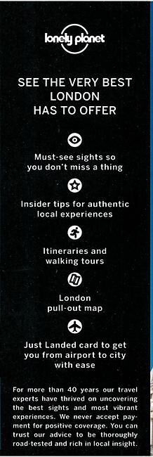 LONELY PLANET - BEST OF LONDON EN ANGLAIS