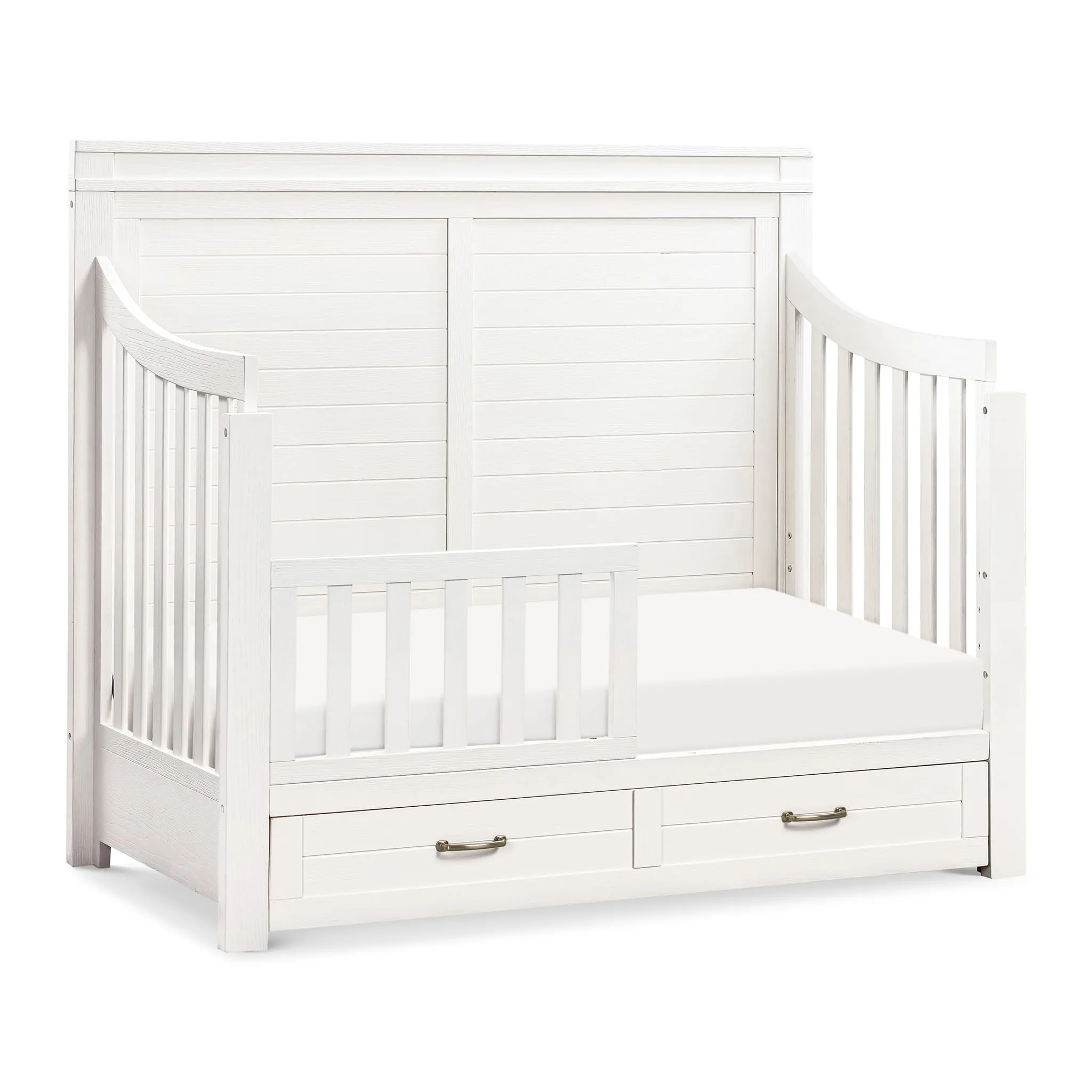 Million Dollar Baby Couchette Convertible 4 en 1 Wesley Farmhouse - Blanc Héritage