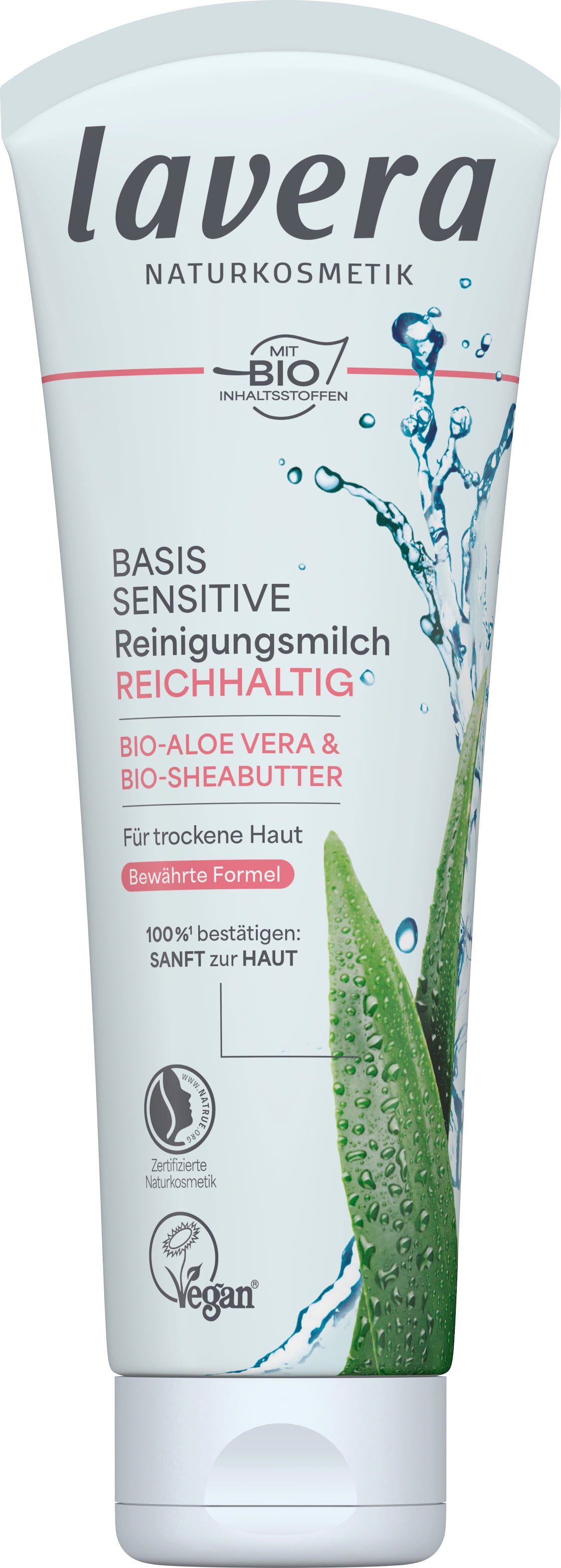 lavera  Basis Sensitiv Reinigungsmilch, 125 ml