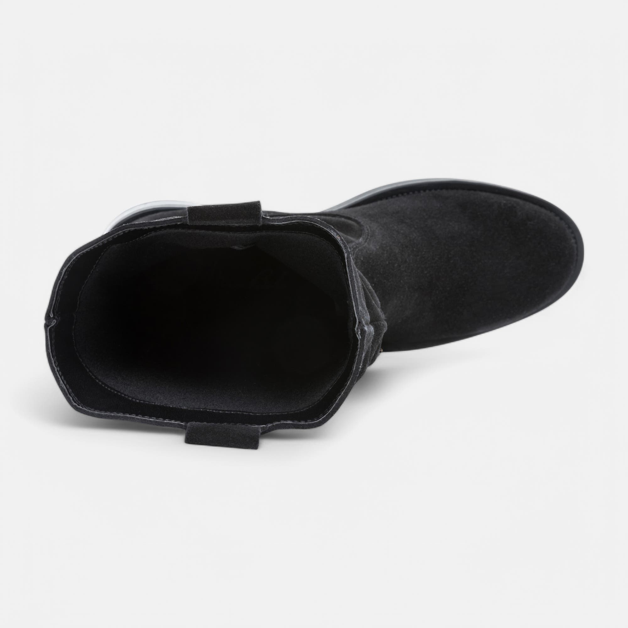 Boots Femme en cuir noir