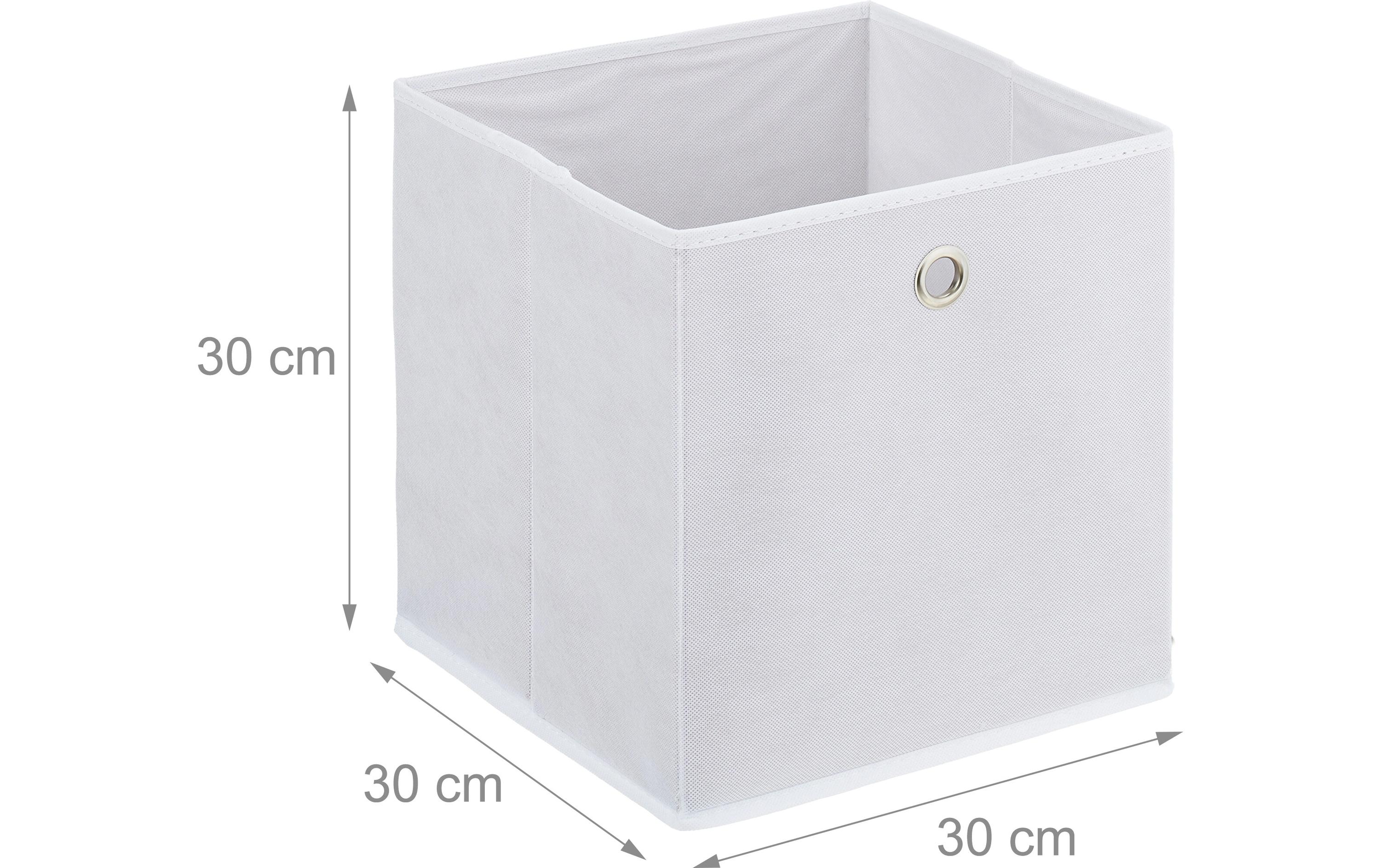 Aufbewahrungsbox 4er Set WeissRegalaufbewahrungsbox für das Kinderzimmer