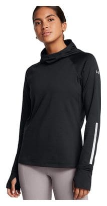 Haut à capuche Under Armour Launch Noir Femme