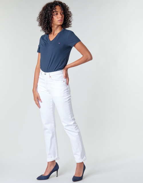 Tommy Hilfiger - HERITAGE V-NECK TEE - Marine