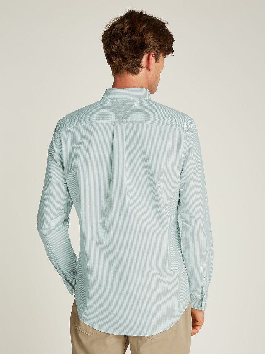 TOMMY HILFIGER<br>Camisa listrada de popeline
