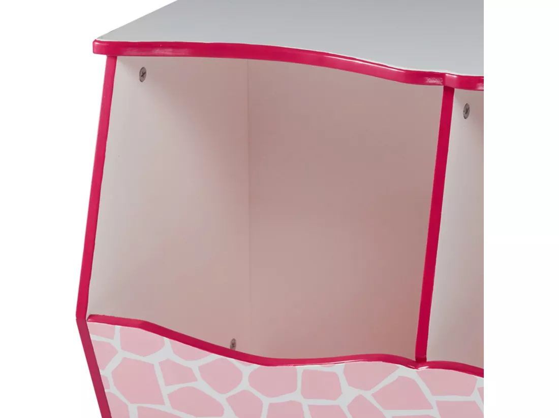 Meuble de rangement enfant en bois rose blanche Teamson Kids TD-12474P