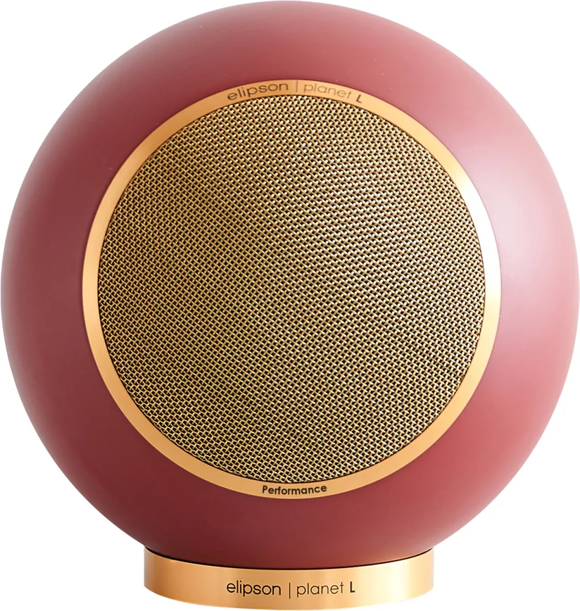 Elipson Planet L Performance 2.0 Bordeau mat Gold (la paire) Enceintes bibliothèque