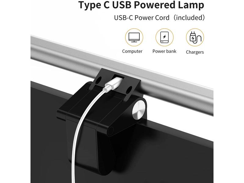 4smarts Webcam 2in1 LightBar Pro Monitorlampe mit FullHD Webcam