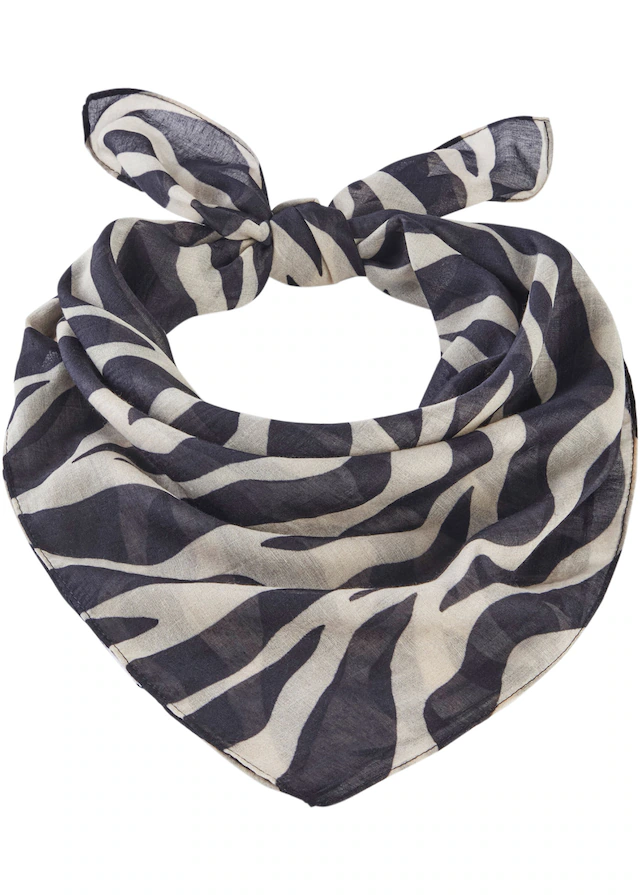 bonprix Halstuch mit Zebra-Muster, aus Polyester