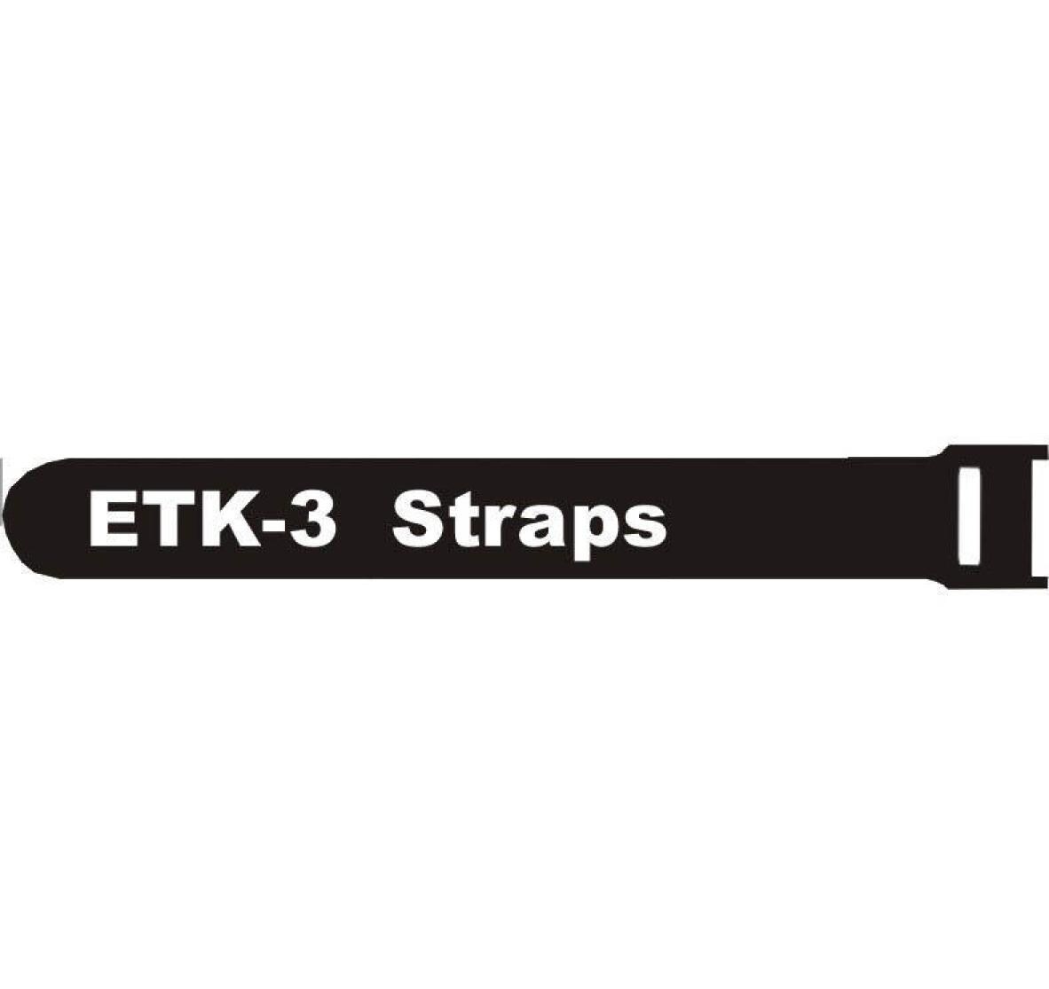 Klettkabelbinder ETK-3-2 13 x 200 mm Schwarz, 100 StückKabelmanagement mit Klettverschlusssystem