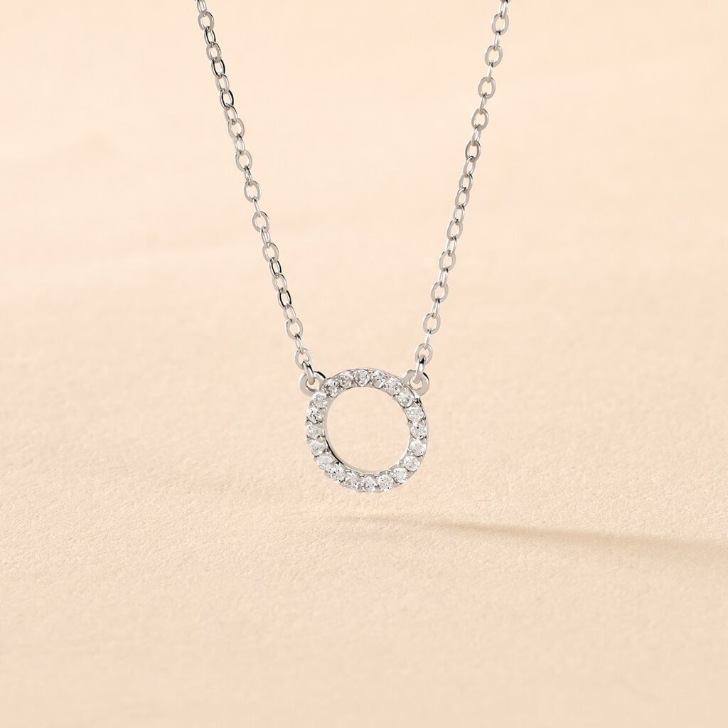 Collier Jaya Argent Blanc Oxyde De Zirconium