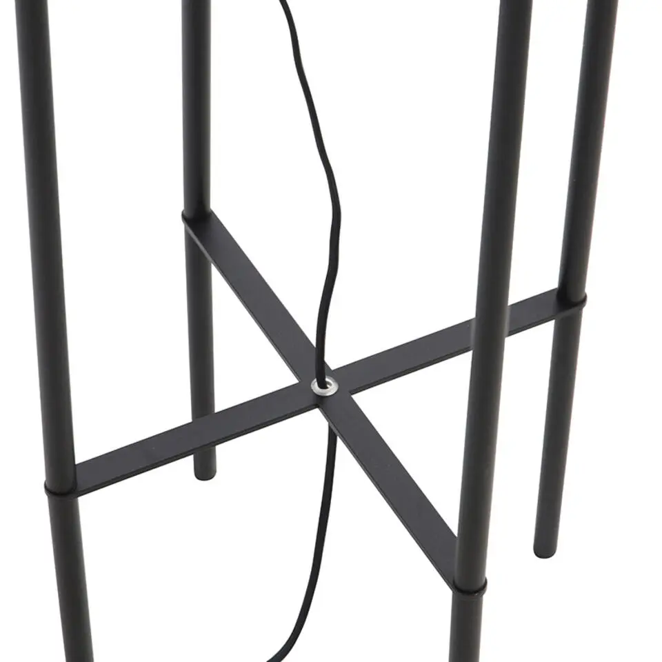 Qazqa vloerlampen bliss_vefa zwart e27