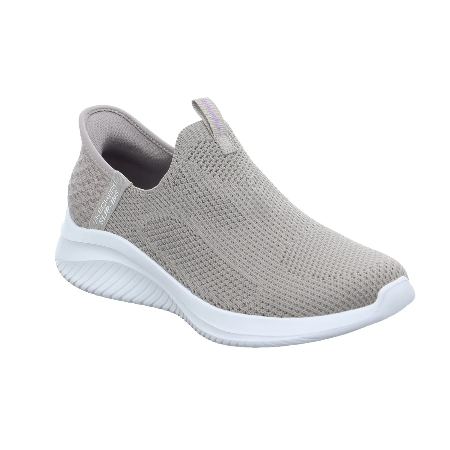 SKECHERS Sneaker Taupe Textil