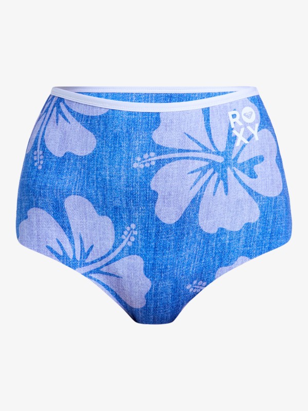 1mm Rise Natural Short en néoprène réversible Bleu Femme