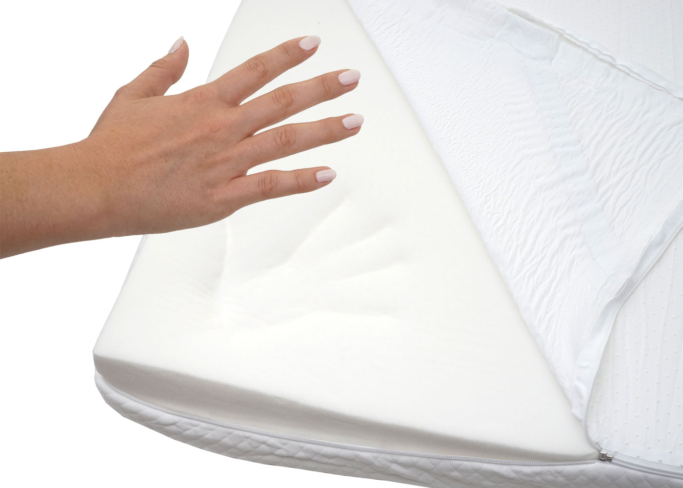 10cm Memoryfoam-Matratzentopper MCW-E63, Topper Matratzenauflage Matratzenschoner ~ 140x200cm Viscoschaum