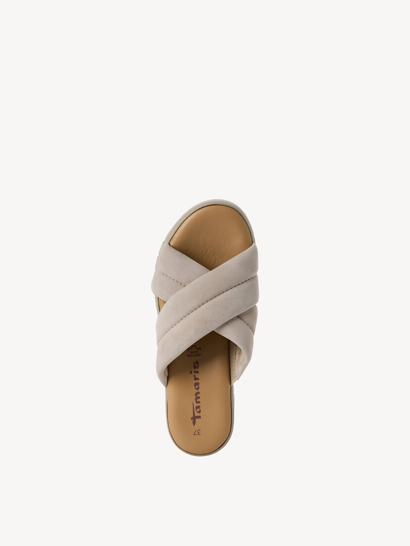 Leren Slipper - beige