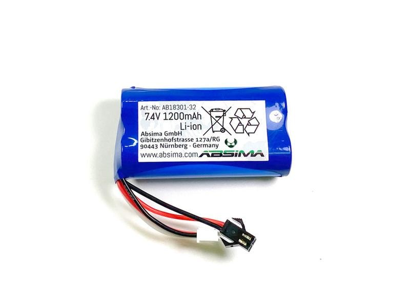 Absima RC-Akku Li-Ion 1200 mAh 7.4 V Ersatz Akku für Absima First Step Performance 1:18 Modelle