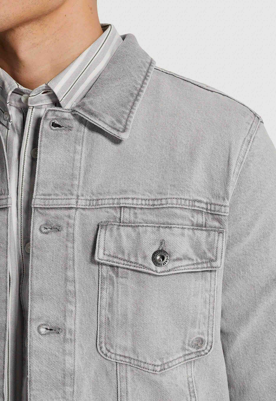 Cast Iron Washed Denim Jacket