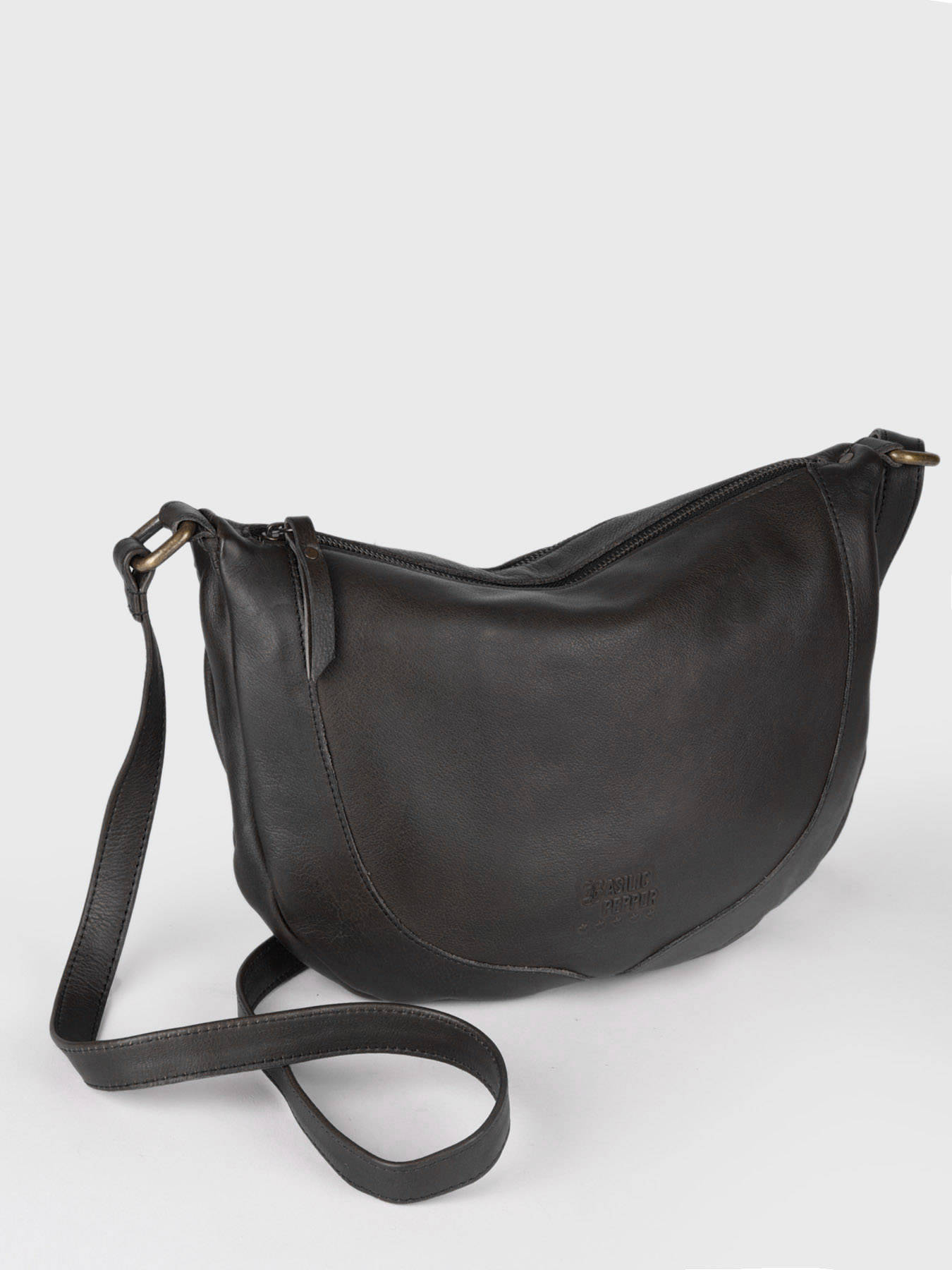 Sac bandoulire Cow cuir BASILIC PEPPER