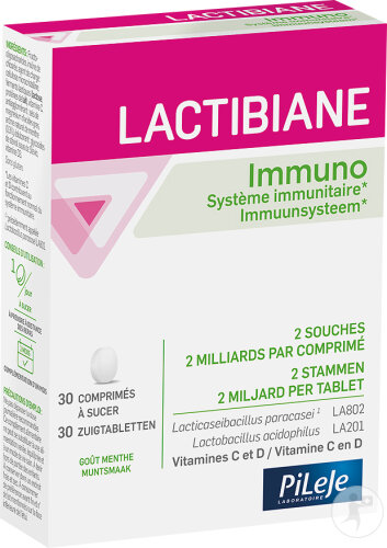 PiLeJe Lactibiane Immuno Système Immunitaire 30 Comprimés À Sucer