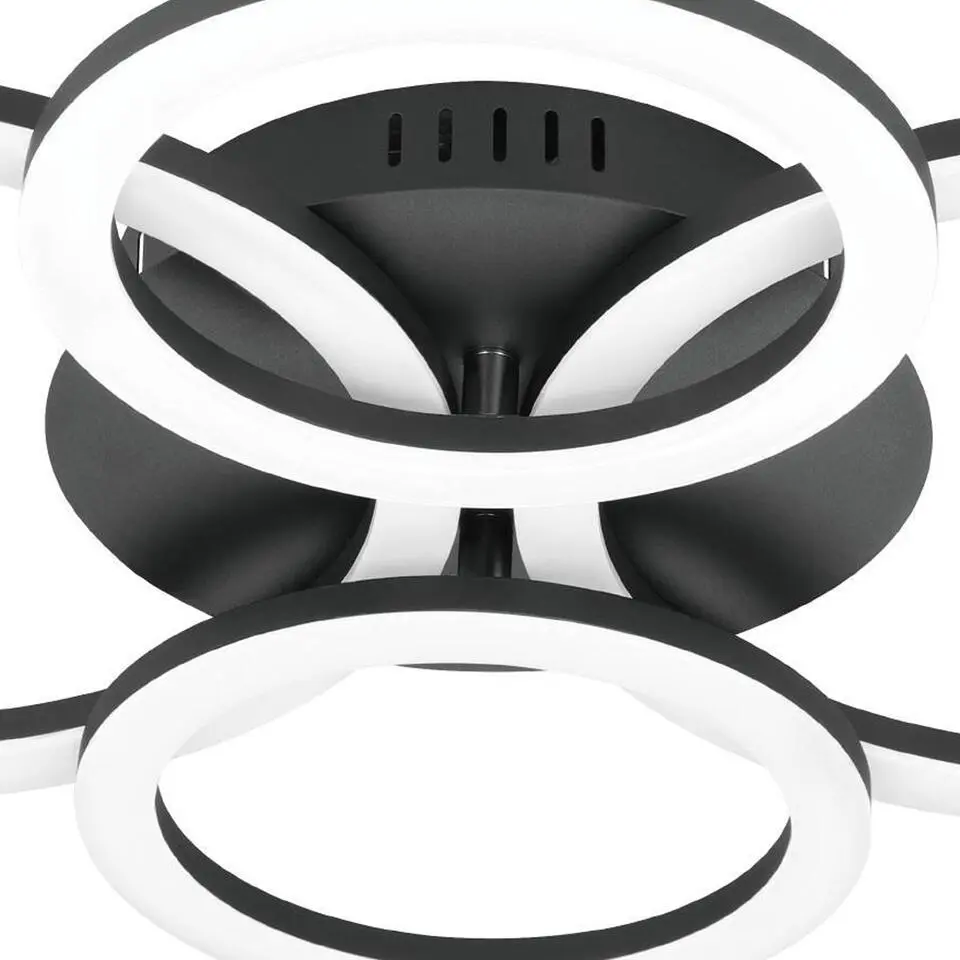 EGLOconnect.zParrapos-ZSmartPlafondlamp-61,5cm-Zwart/Wit
