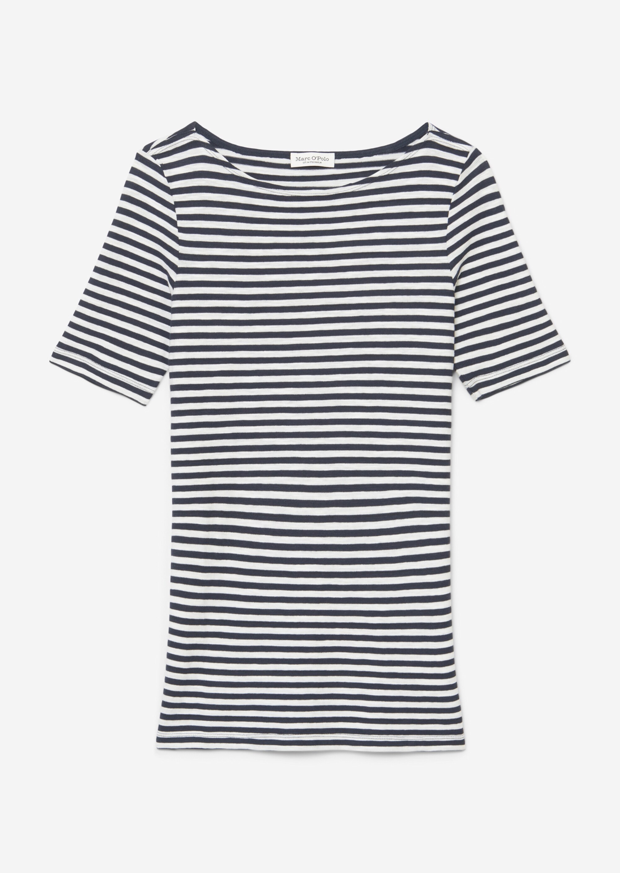 Gestreiftes T-Shirt slim aus Organic Cotton-Jersey