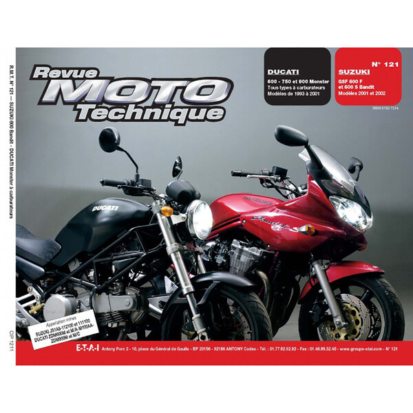Etai - RMT 121.1 DUCATI 600/750/900 MONSTER (93 à 2001) et SUZUKI GSF600 (2001 à 2002)