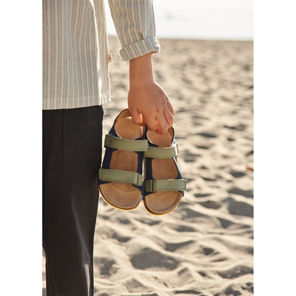 Sandal Cork Open Toe Corey Blue - Wheat||Wheat Footwear
