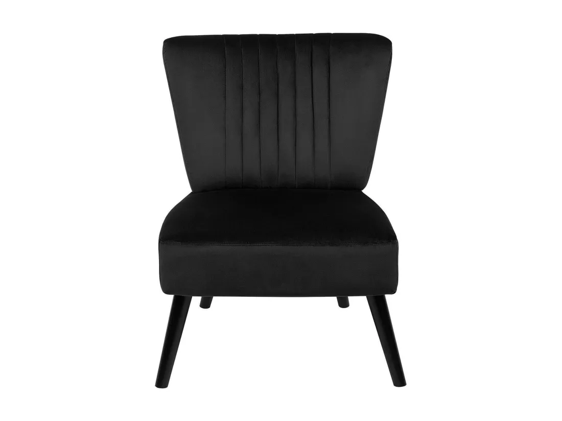 Fauteuil VAASA Velours Noir