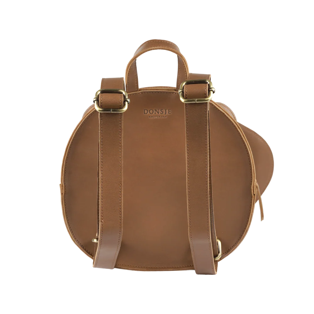 Snoo Schoolbag | Christmas Bear | Cognac Classic Leather