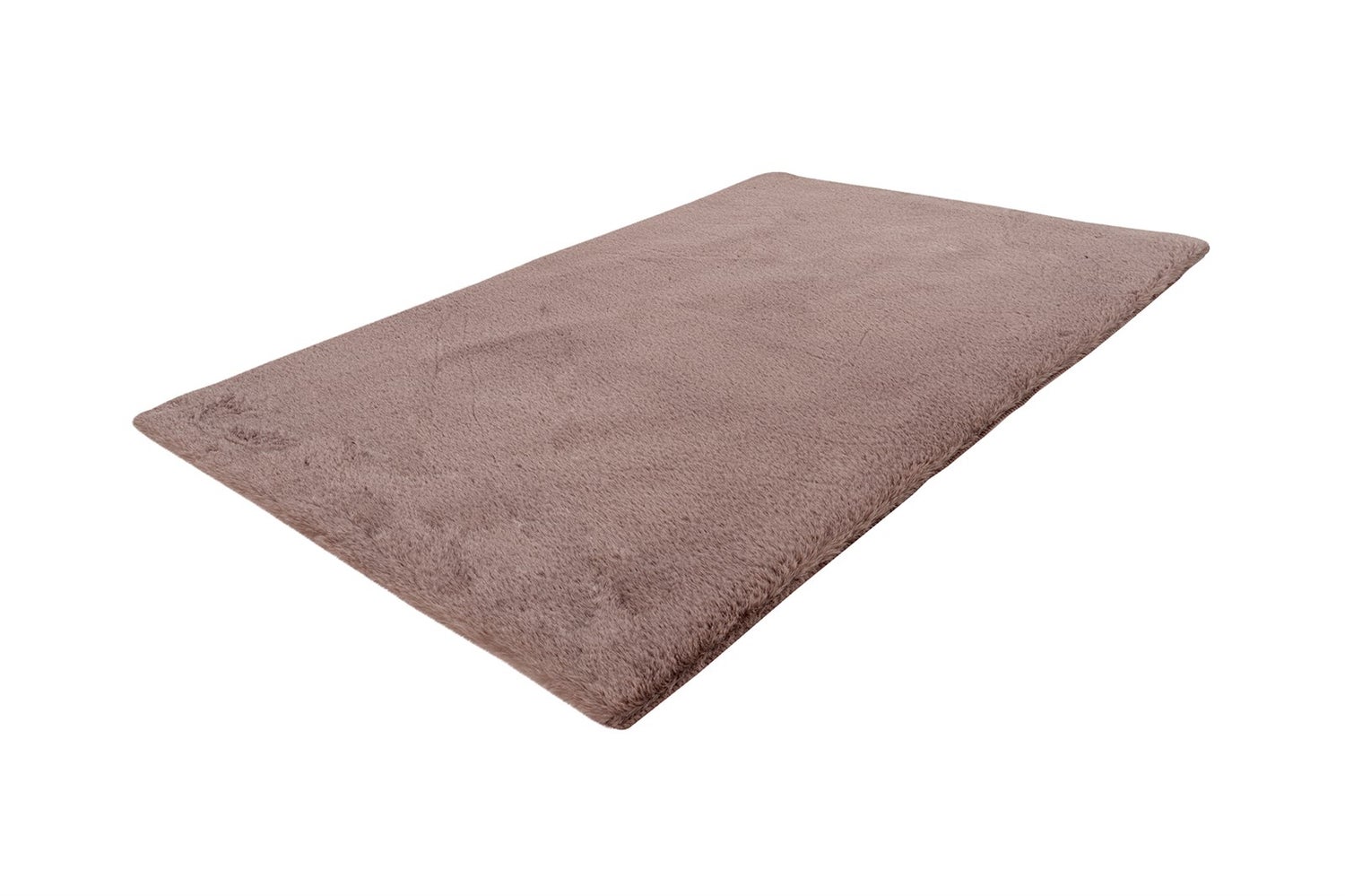 Kortpolig tapijt Enchantia Rosa 22 mm effen kleur 50 x 90 cm
