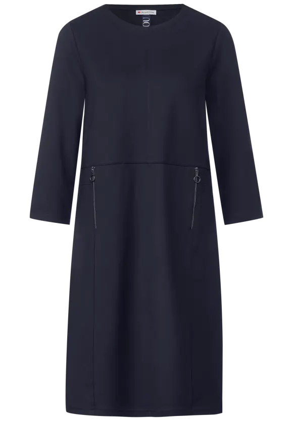 Knielanges Jerseykleid - deep blue