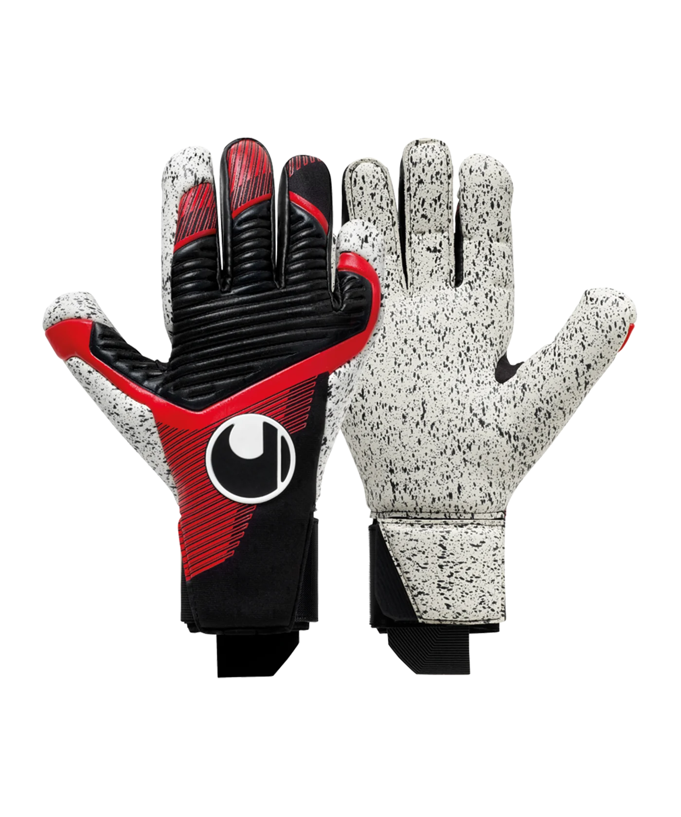 uhlsport Powerline Supergrip+ TW-Handschuhe Schwarz Rot F01
