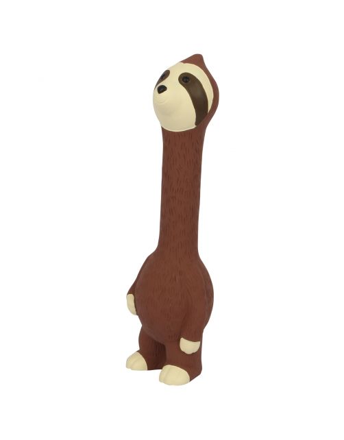 Adori Speelgoed Latex Luiaard - Hondenspeelgoed - 27 cm Bruin L