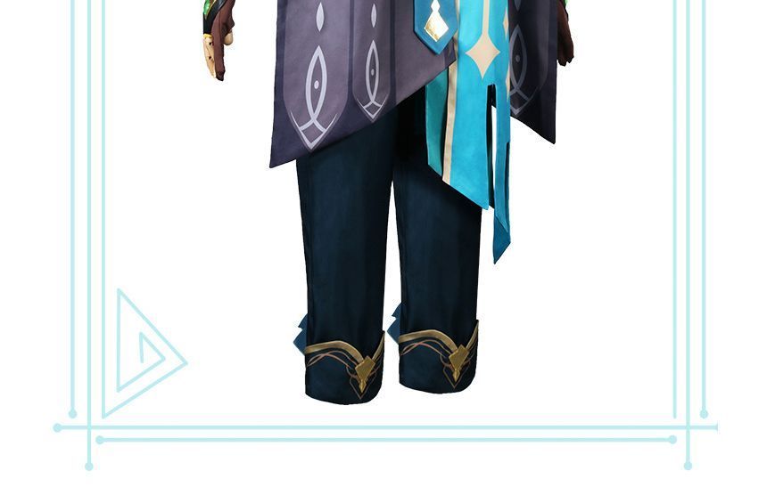 Feravin - Genshi Impact Alhaitham Cosplay Kostuumset / Korte Volledige Pruik