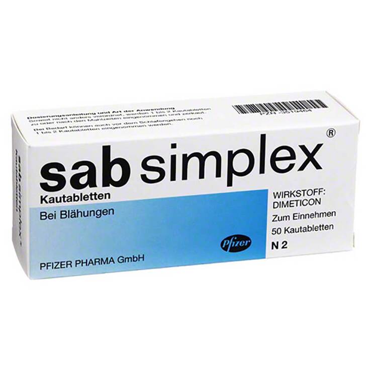 Sab simplex Kautabletten, 50 St
