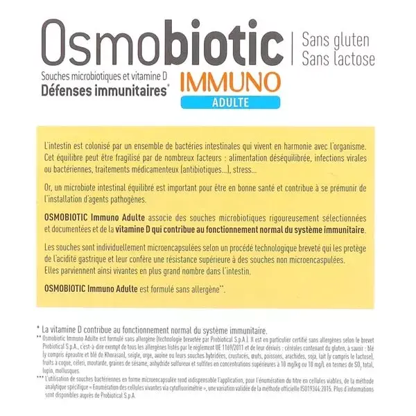 Boiron Osmobiotic Immuno Adulto 30 sticks orodispersíveis