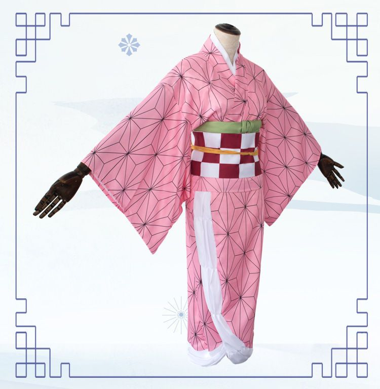 Bloomsoon - Demon Slayer: Kimetsu geen Yaiba Nezuko Kamado Cosplay-kostuum