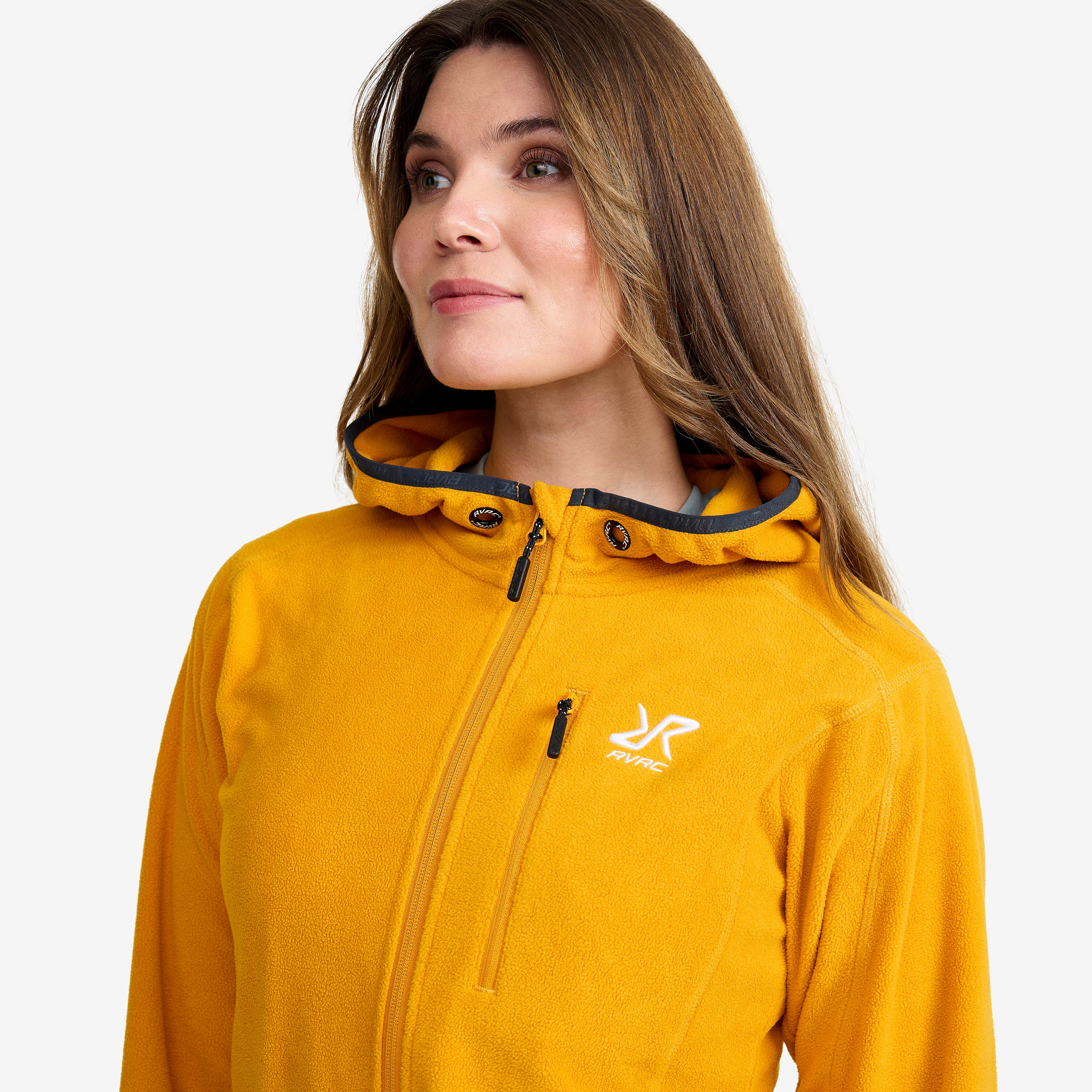 Trekker Hoodie Dame Golden Yellow