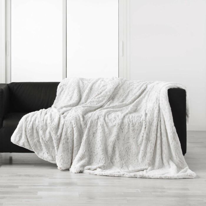PLAID 125X150CM IMITATION FOURRURE SHERPA ALASKA