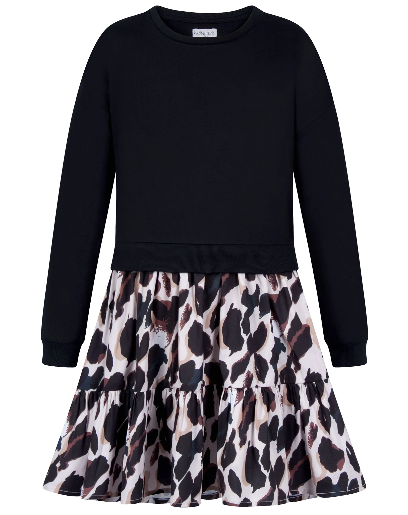 Sweatkleid PATTERN in black