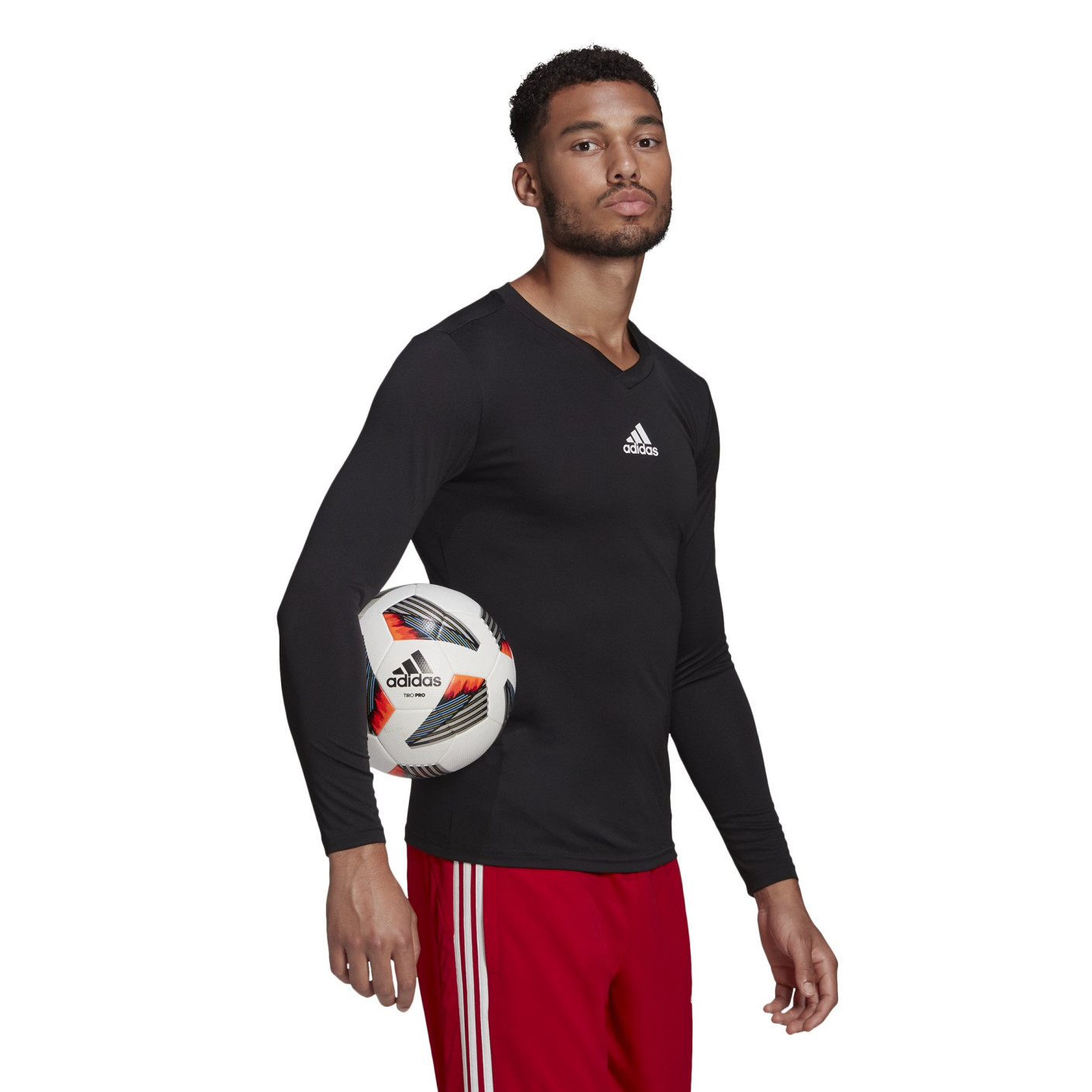 Adidas Team Base Ondershirt Zwart Wit