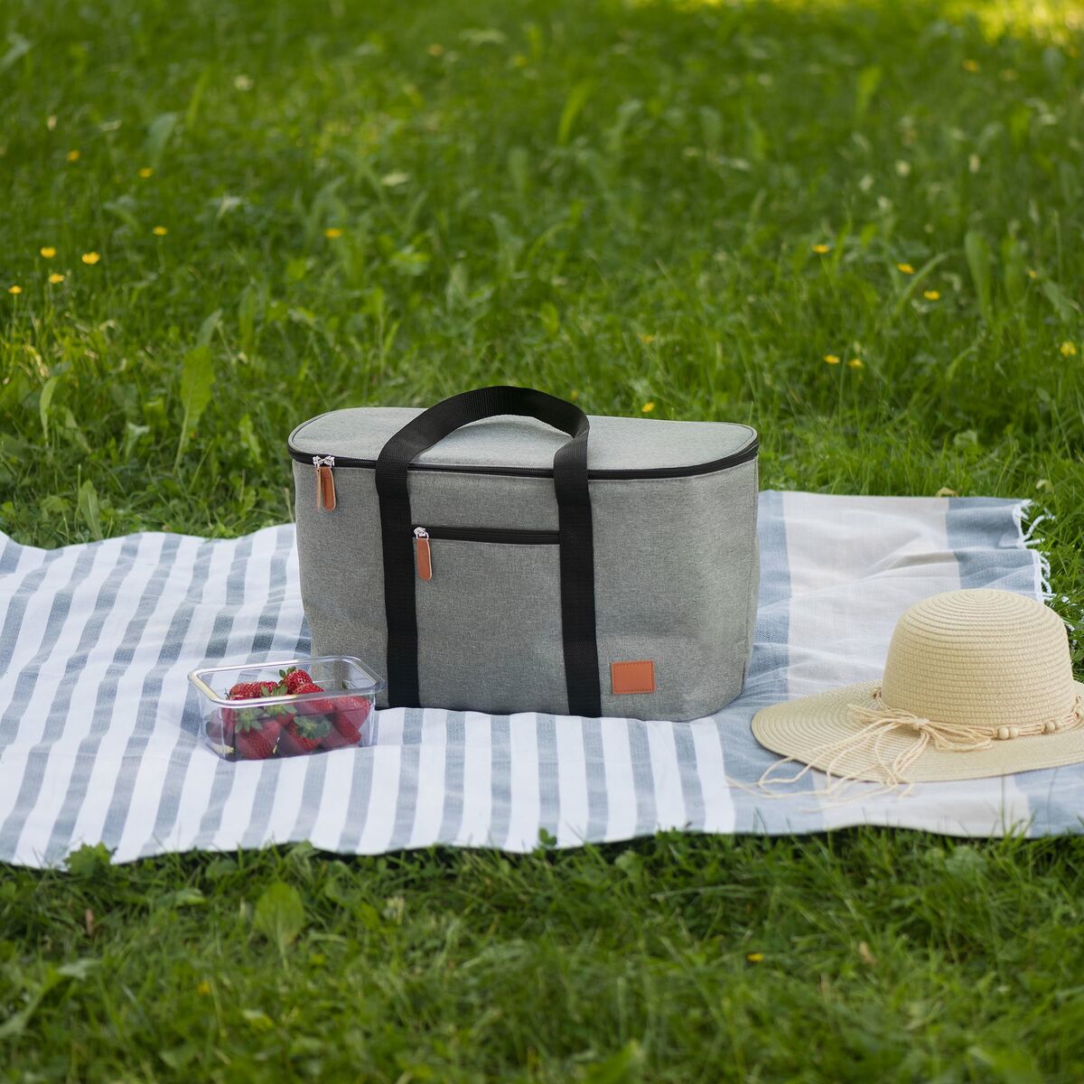 Kjølebag 28 liter, grå
