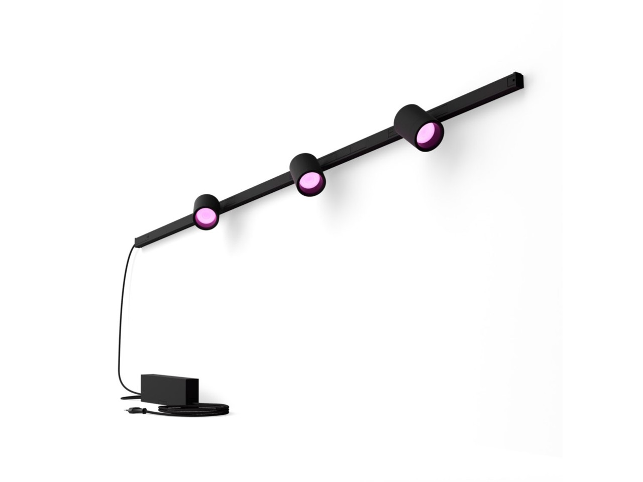 Philips Hue - Perifo 3x Spot Wall Light - Black