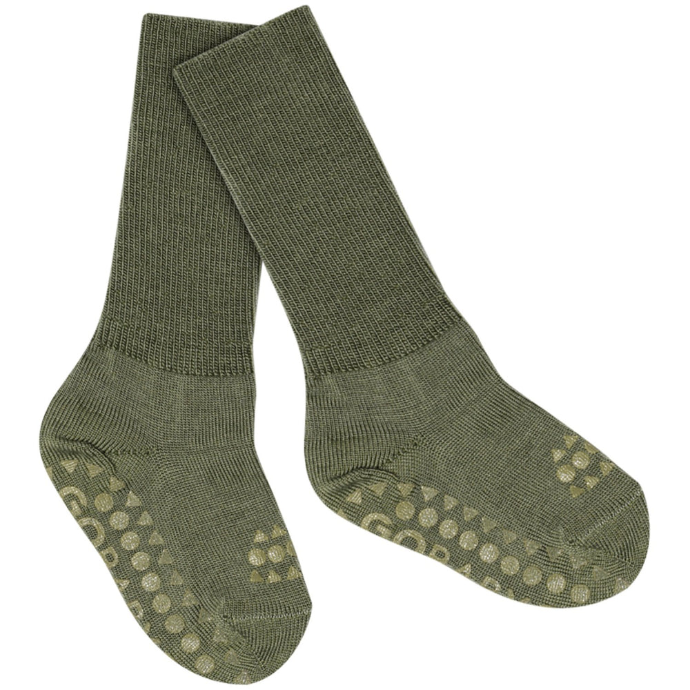 Køb Gobabygo Olivine Non-Slip Strømper I Merino Uld
