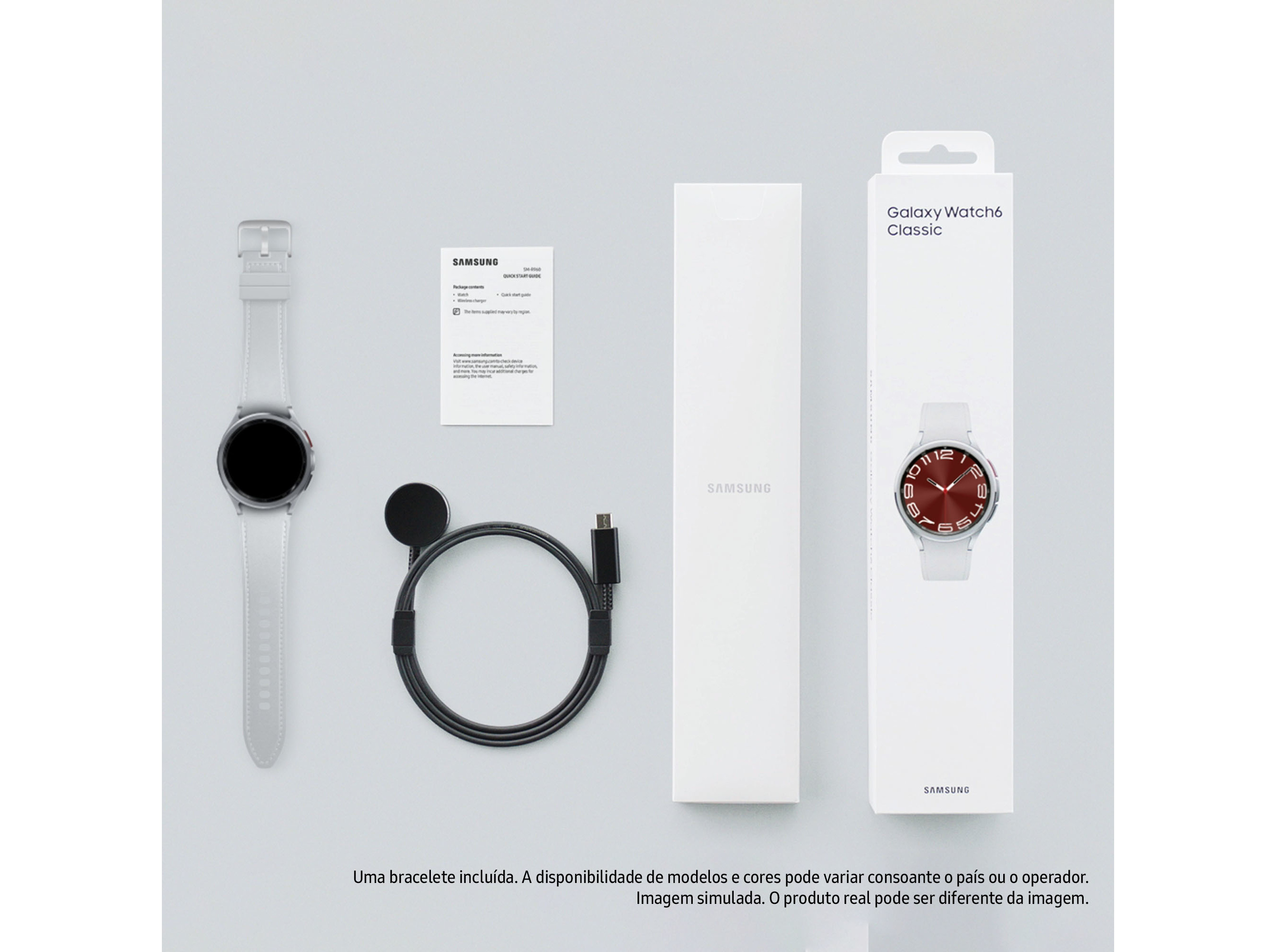 SMARTWATCH SAMSUNG WATCH6 CLASSIC 43MM BLUETOOTH SILVER