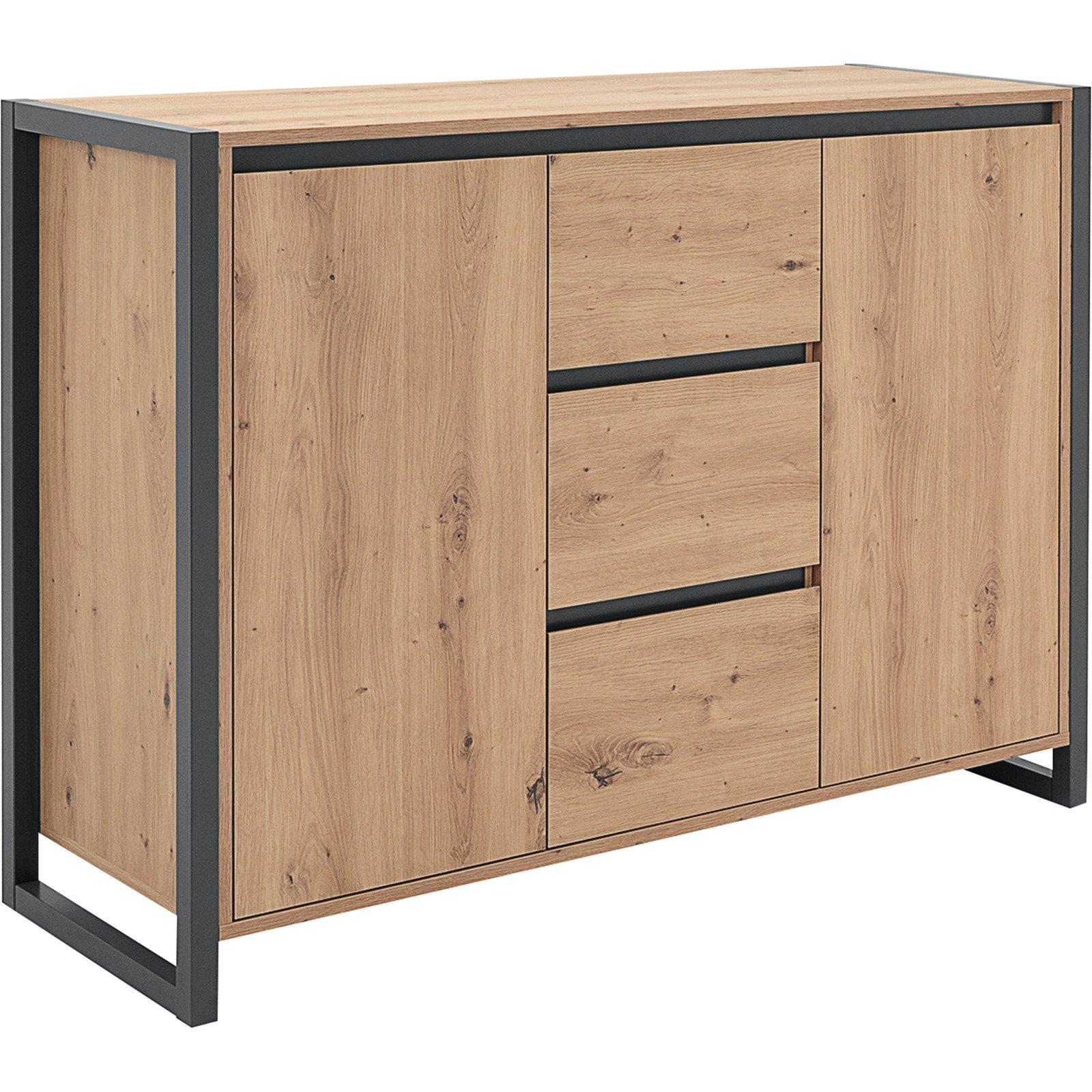Kommode Verden Dekor Eiche Artisan 120 x 88 x 40 cm