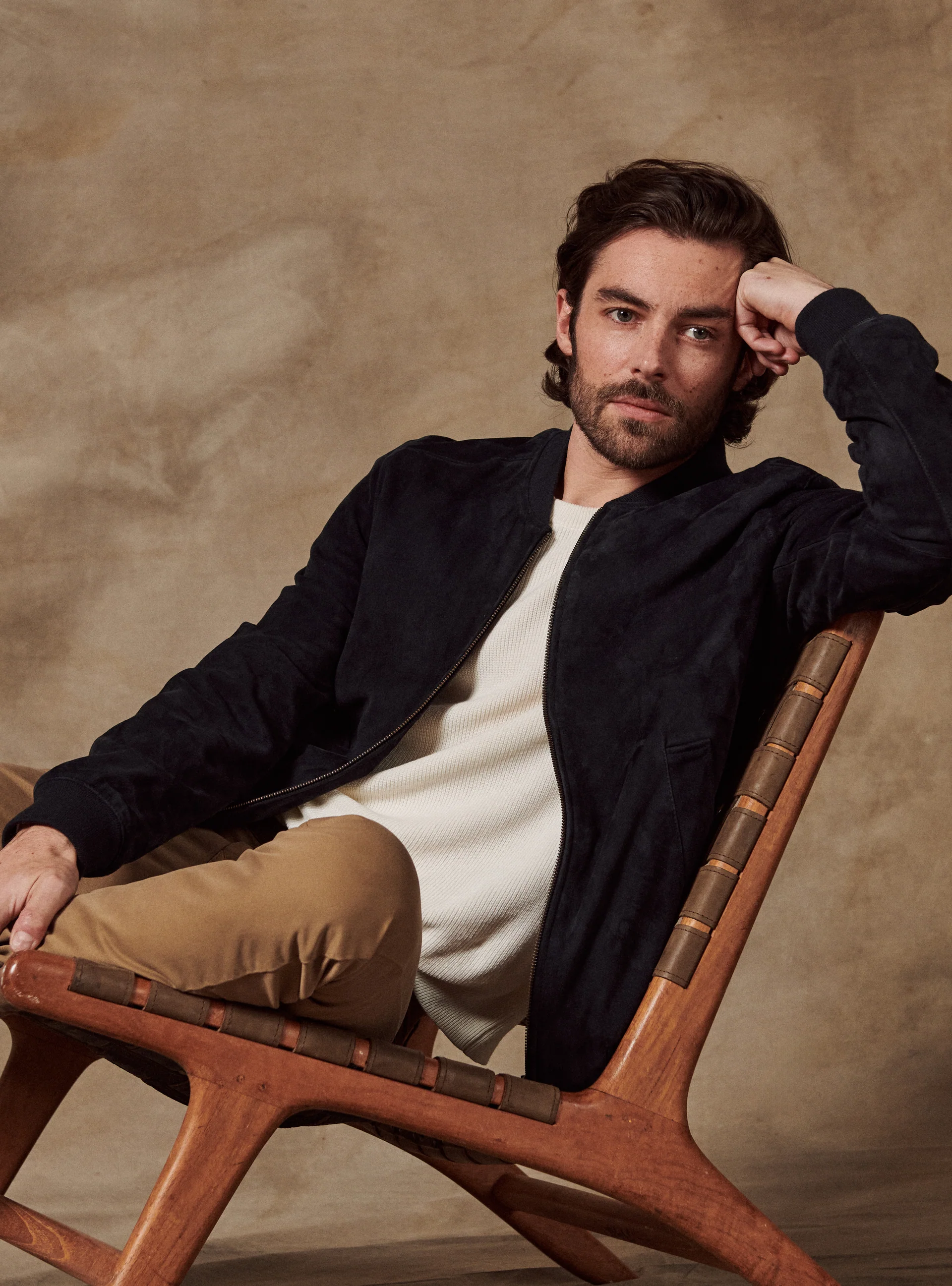 Cuir Paolo Marine