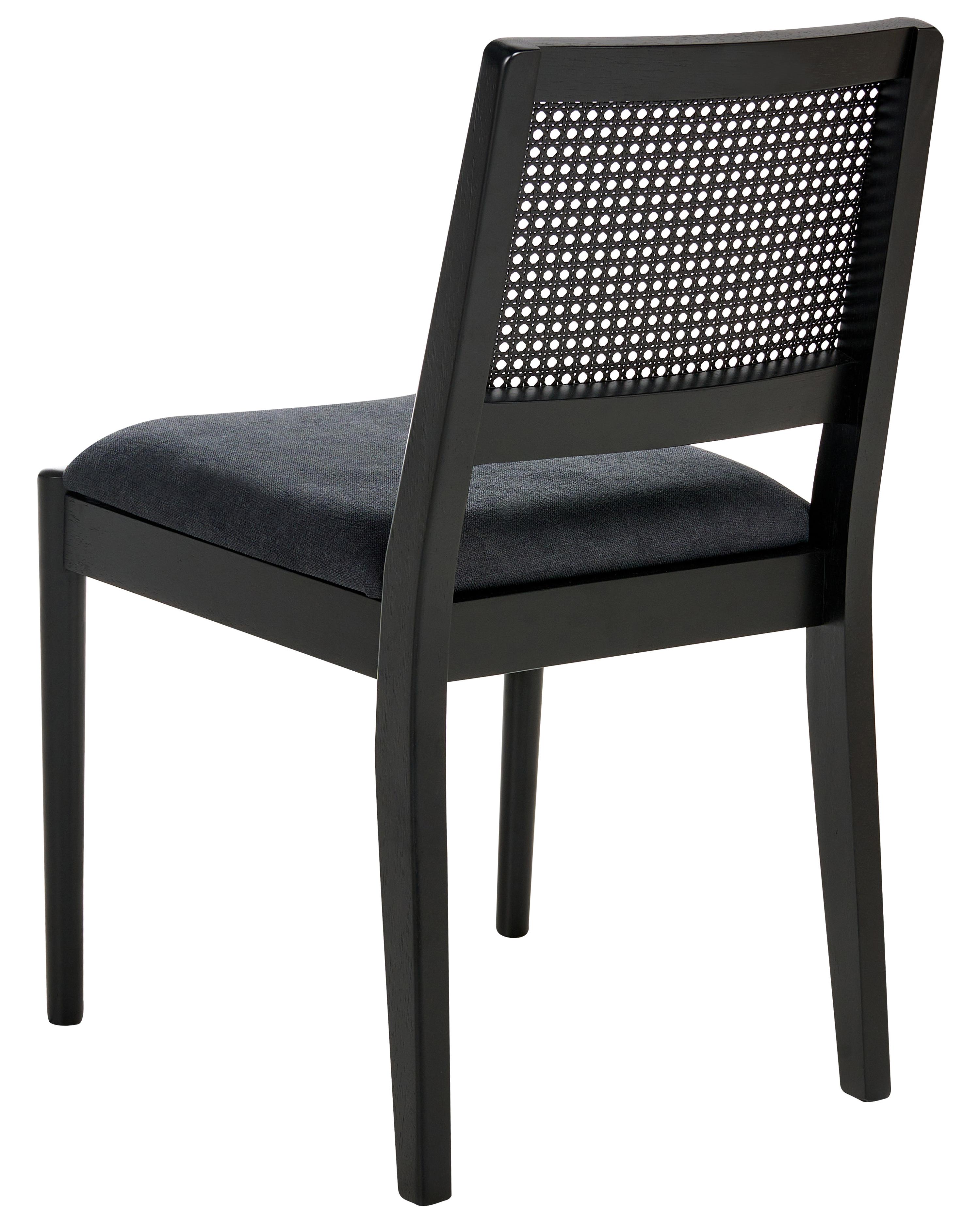 Set van 2 eetkamerstoelen TAMARAC Hout Zwart